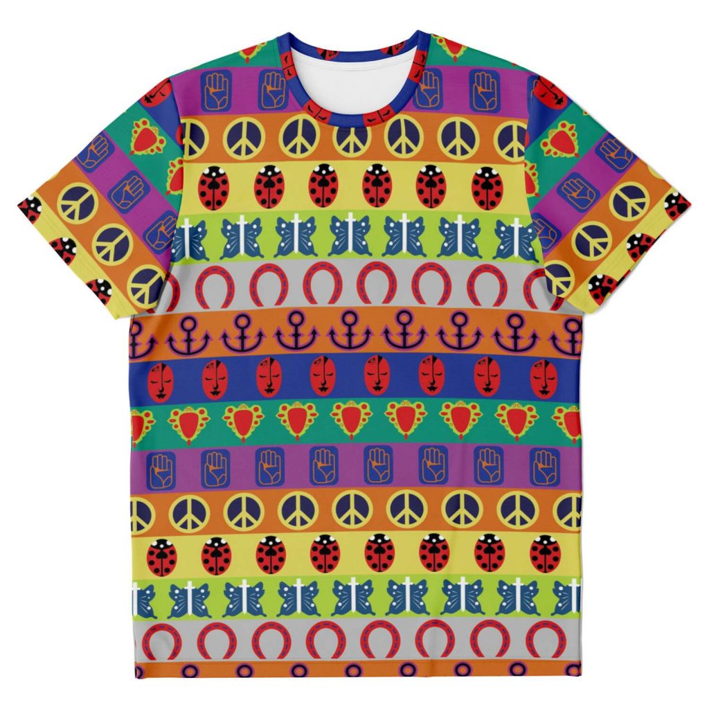 94d27e4116b12b97513ee398095fa178 unisexTshirt flat front - JoJo's Bizarre Adventure Merch