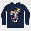 Bizarre Adventure Watercolor Hoodie Navy Blue / S