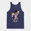 Bizarre Adventure Watercolor Tank Top Navy Blue / S