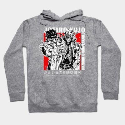 Diamond Is Unbreakable Jotaro Kujo Hoodie Gray / S