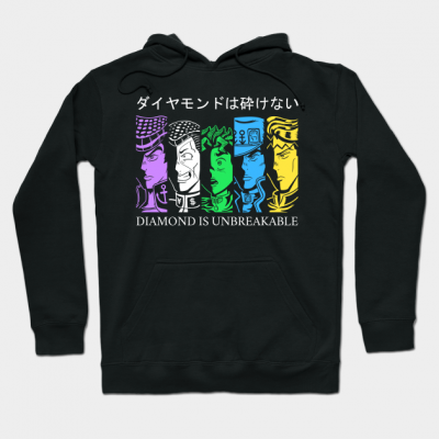 Diamond Is Unbreakable Hoodie Black / S
