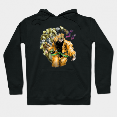 Dio The World Stand Jojos Bizarre Adventure Anime Otaku Hoodie Black / S