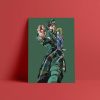 JoJoBizarreAdventureJotaroKujoPoseWallArt 0a81f49d c9ce 4f66 9c10 2784284c9144 - JoJo's Bizarre Adventure Merch