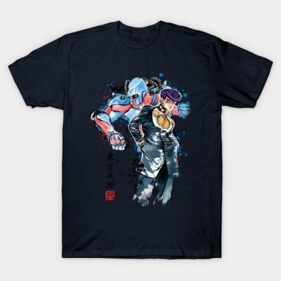 Restoration And Regeneration Watercolor T-Shirt Navy Blue / S
