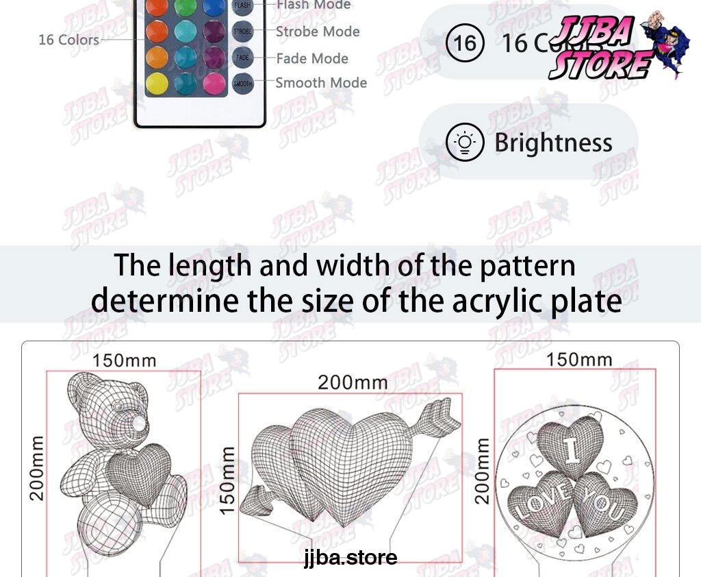 anime jojos bizarre adventure art gadget led night light touch sensor colorful nightlight for home decor jojo figure 3d 452 - JoJo's Bizarre Adventure Merch
