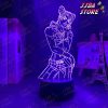 anime led light jojo bizarre adventure jolyne cujoh for bedroom decor birthday gift him manga 3d lamp 504 - JoJo's Bizarre Adventure Merch