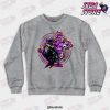 attack of jotaro crewneck sweatshirt gray s 560 - JoJo's Bizarre Adventure Merch