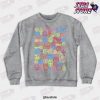 jjba jojo things crewneck sweatshirt gray s 394 - JoJo's Bizarre Adventure Merch