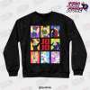 jojos bizarre adventure heroes crewneck sweatshirt black s 424 - JoJo's Bizarre Adventure Merch