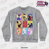 jojos bizarre adventure heroes crewneck sweatshirt gray s 121 - JoJo's Bizarre Adventure Merch