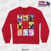 jojos bizarre adventure heroes crewneck sweatshirt red s 138 - JoJo's Bizarre Adventure Merch