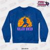 killer queen jojos bizarre adventure sweatshirt blue s 246 - JoJo's Bizarre Adventure Merch