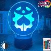 manga jojos bizarre adventure logo design led night light touch sensor colorful nightlight for kids bedroom decor 3d 879 - JoJo's Bizarre Adventure Merch