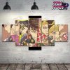 wall art home green jojo bizarre adventure decoration canvas 5pcs paintings pictures hd prints modular poster for 651 - JoJo's Bizarre Adventure Merch