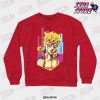 wpanime jojo goldenwind crewneck sweatshirt red s 942 - JoJo's Bizarre Adventure Merch