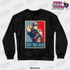 yare daze crewneck sweatshirt black s 358 - JoJo's Bizarre Adventure Merch